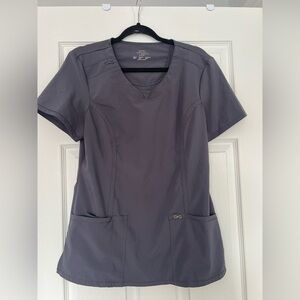 Cherokee Infinity Women's Charcoal Short Sleeve Top